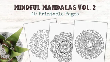 Mindful Mandalas Vol. 2: 40 Mandalas to Colour and Print