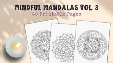 Mindful Mandalas Vol. 3: 40 Colouring Mandala Printables